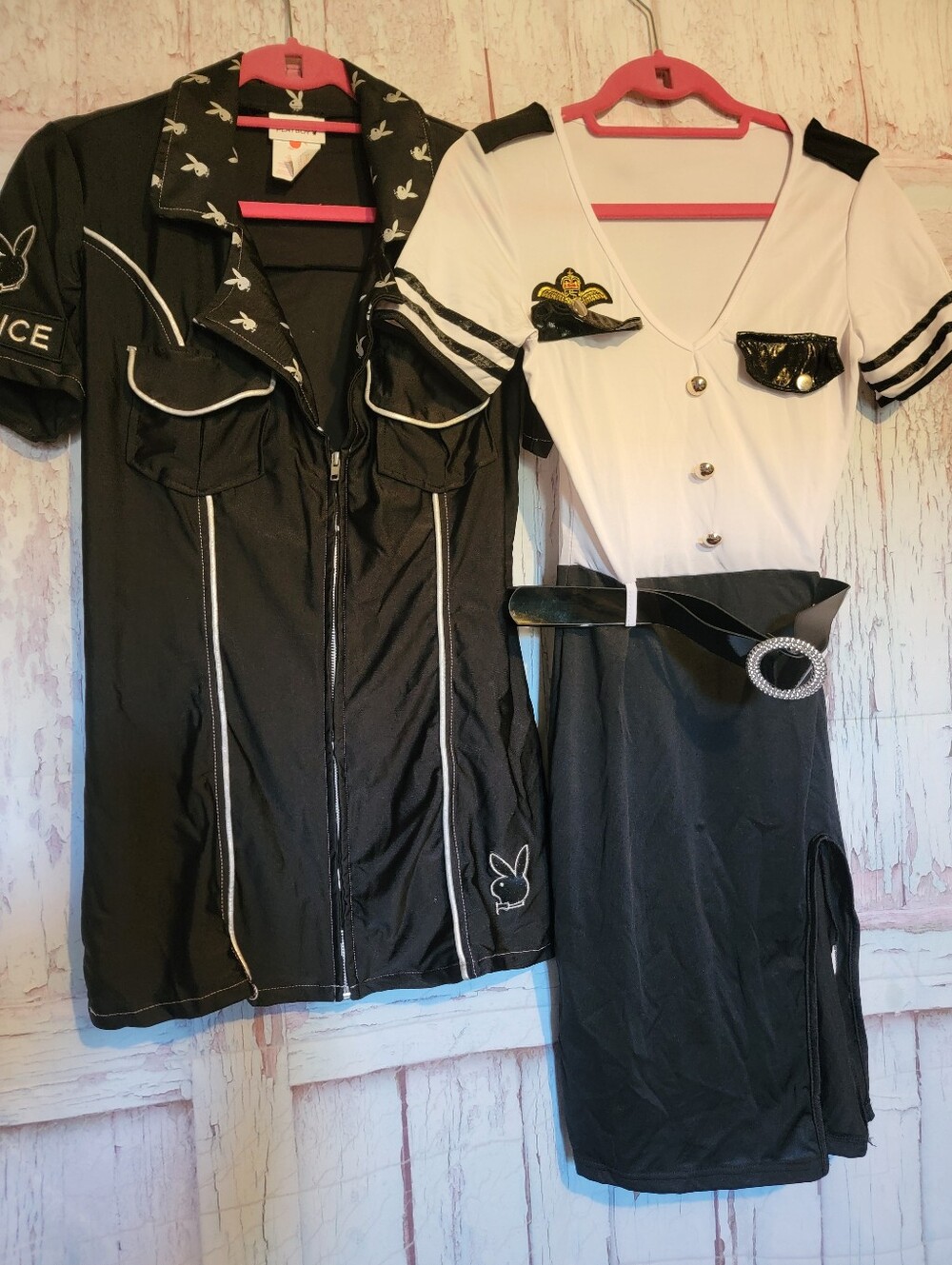 PlayBoy Bunny Officer Cop Womens Halloween Costumes Medium